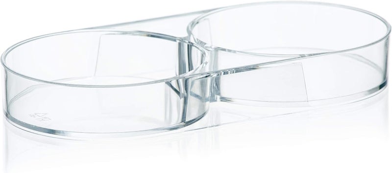 urban noon Salt and Pepper Mill Tray - Acrylic Transparent Mill Rest by - Grinders up to 2.7 inches in diameter - Image 1